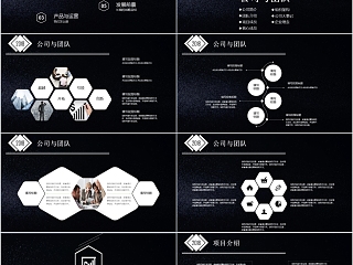黑色简约大气商业计划书模版