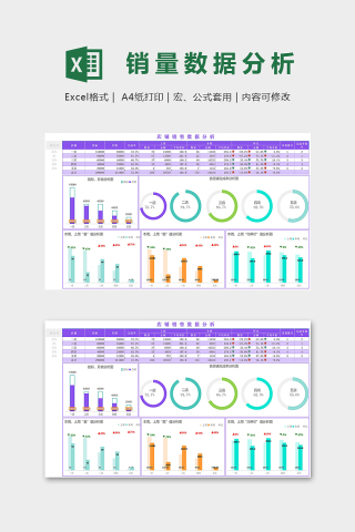 店铺销售数据分析统计表集合下载