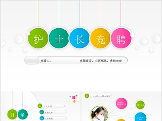护士长竞聘ppt模板岗位述职报告竞聘演讲PPT素材幻灯片