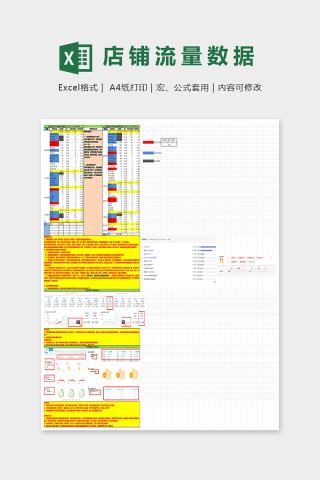 高级专业旗舰店销售运营规划excel模板下载