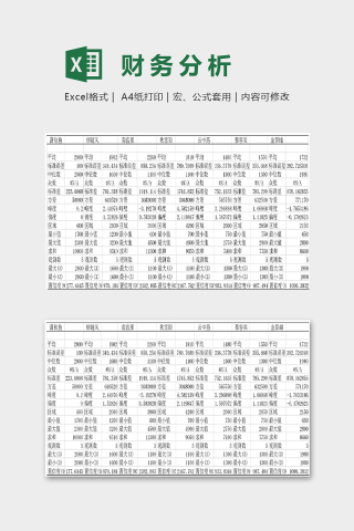 财务分析与预算模版下载