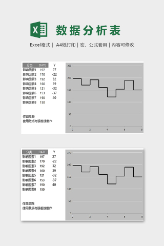 数据统计分析模版下载