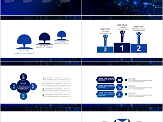 互联网科技企业宣传公司报告ppt模板