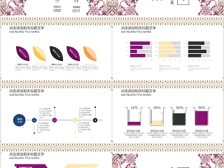 民族花纹设计报告PPT模版