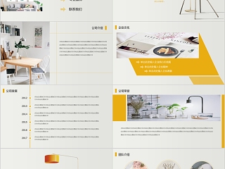 室内设计软装装修装潢家居方案PPT模板动态简约北欧风格案例展示