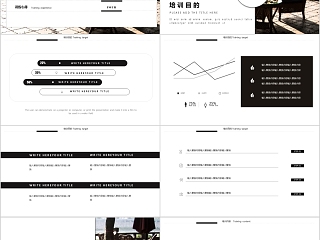 商务欧美ppt模板简约2019高端大气 商业工作汇报时尚极简风素材