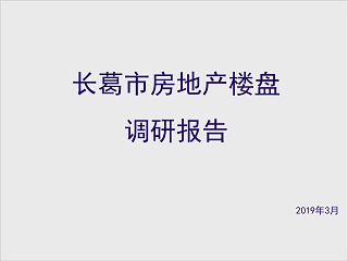 房地产楼盘调研报告ppt