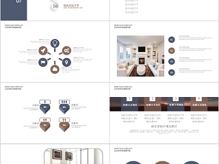 室内设计软装装修装潢家居方案PPT模板动态简约北欧风格案例展示