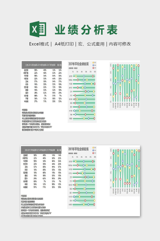 产品销售数据分析统计精美模版下载