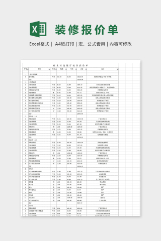 第六套服装店展厅工程预算下载