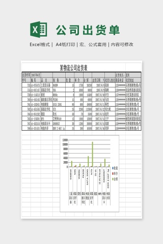 某物流公司出货表Excel下载