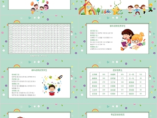 可爱卡通小学班级期中家长会PPT 