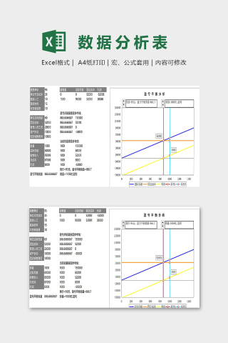 销售数据统计分析精美模版下载