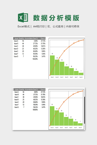 销售数据统计精美模版下载