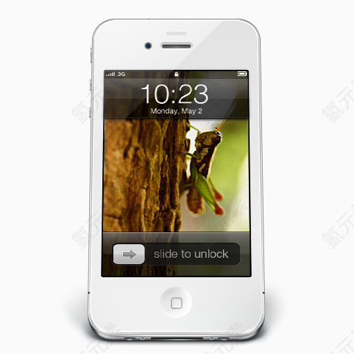 白色的壁纸iPhone4-icons