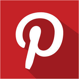 媒体Pinterest集阴影社会20自由平面阴影样式原始颜色的图标