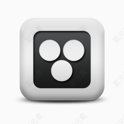 不光滑的白色的广场图标社会媒体标志标志social-media-logos-icons