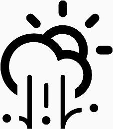 云冰雹太阳Climacons-Weather-SVG-icons