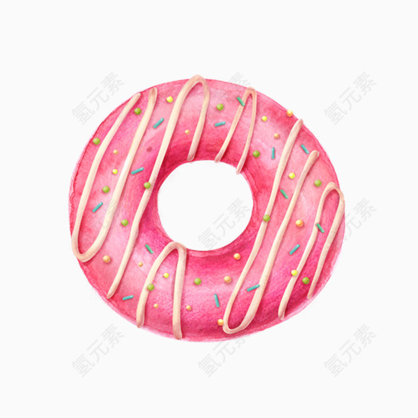 粉色甜甜圈