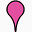 粉红色的google-map-pin-icons