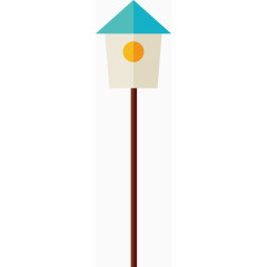 矢量PPT创意设计小鸟房子图标