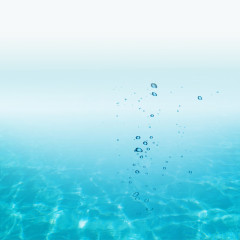 夏季清凉水滴海洋高清PNG素材