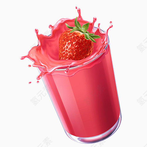 仿真草莓汁