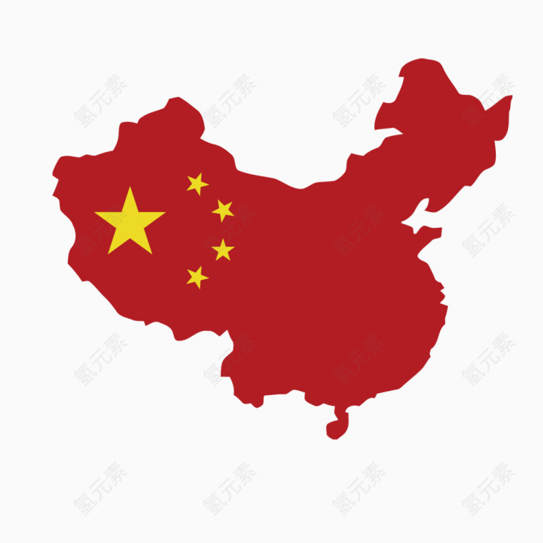 中国国旗元素装饰