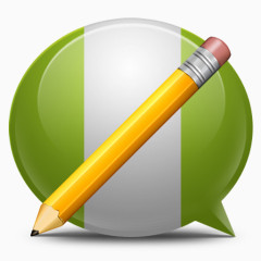 绿色聊天铅笔Web-Developer-Icons
