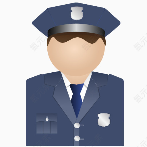 警察统一的Policemen-icons