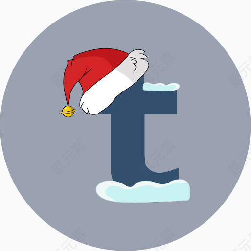 圣诞节圣诞老人的帽子雪Tumblr社会媒体圣诞主题