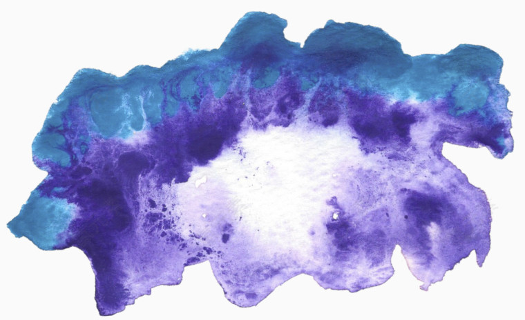 蓝色紫色水粉水圈