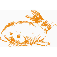 手绘兔子