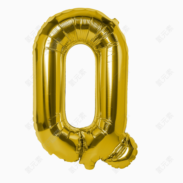 金色气球字母 