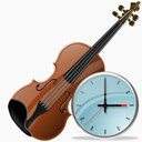 小提琴时钟仪器报警时间历史闹钟弦乐器