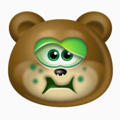 Teddy Bear Sick Icon