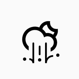 云冰雹月亮Climacons-Weather-icons