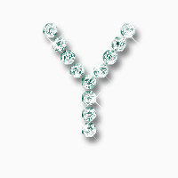 绿宝石水钻字母Y