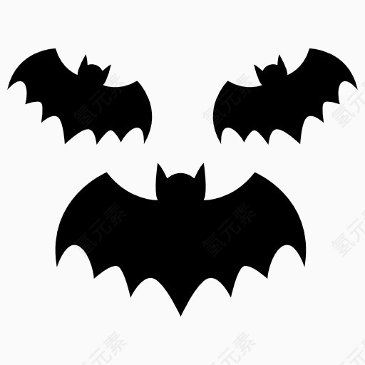 万圣节蝙蝠幽灵图标