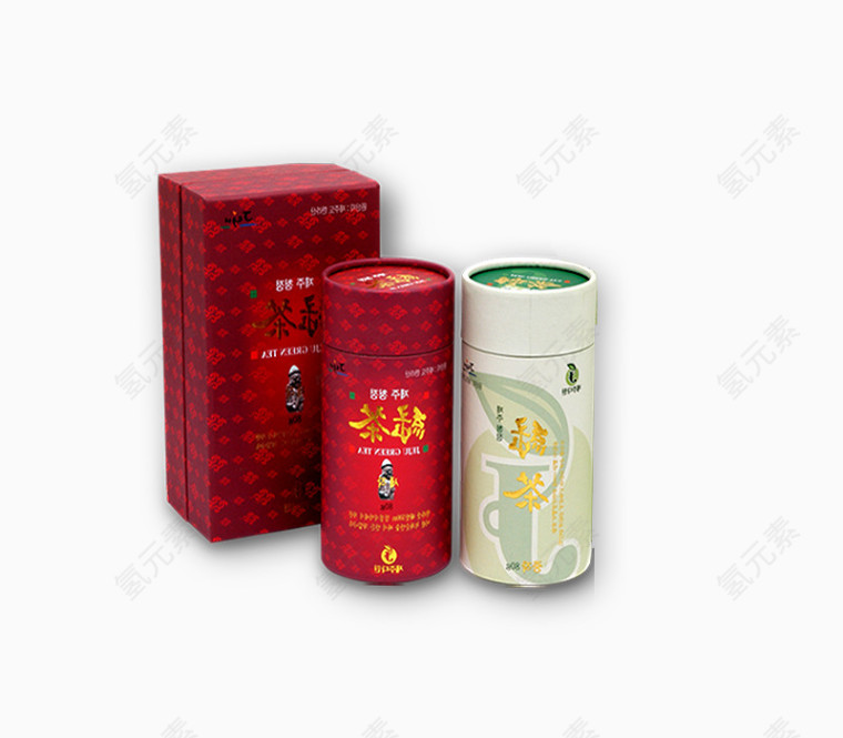 喜庆节日送礼红色包装纸盒茶叶盒装罐装