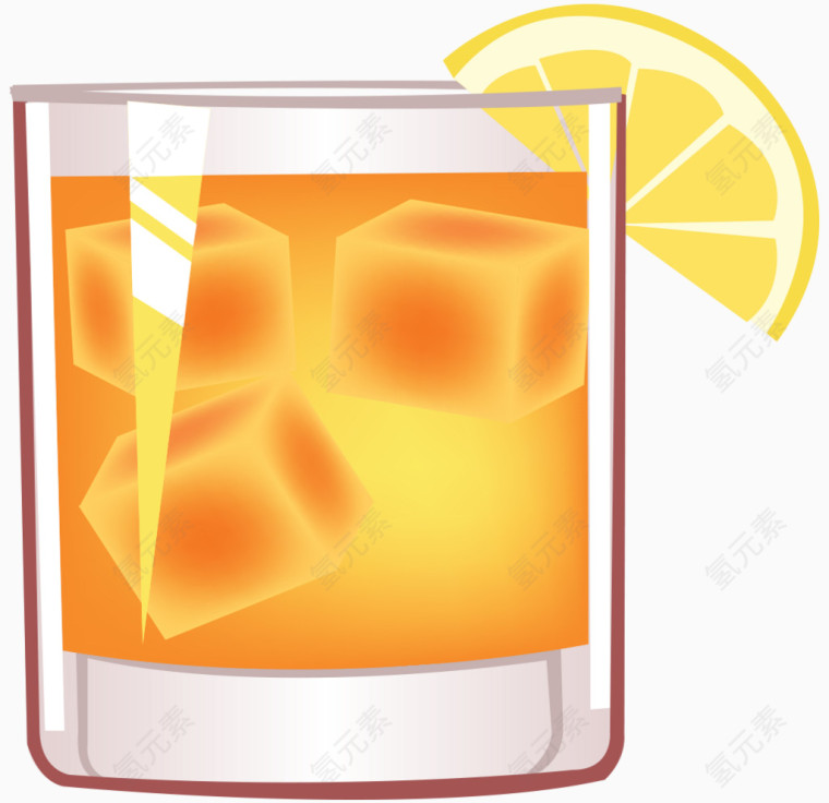 橙汁加冰