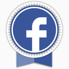 脸谱网Round-Ribbon-social-icons