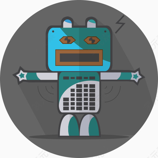 安卓吉祥物机械金属机器人机器人表达机器人空间技术关闭机器人表达