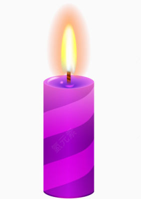 紫色生日蜡烛下载