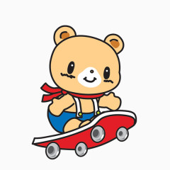 滑板小熊