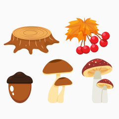 小蘑菇和木桩