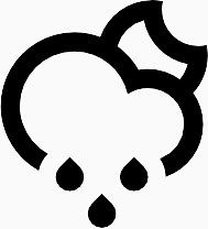 云小雨月亮Climacons-Weather-SVG-icons