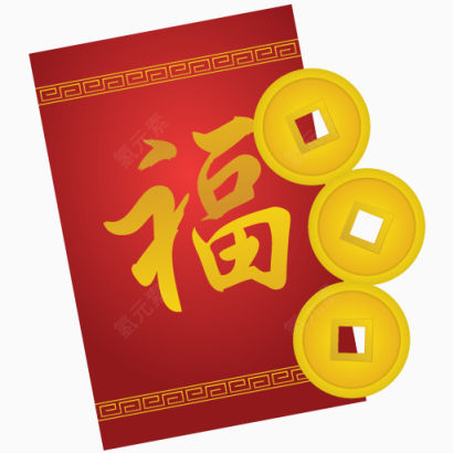 肾小球囊性肾病红色的中国新年的图标下载