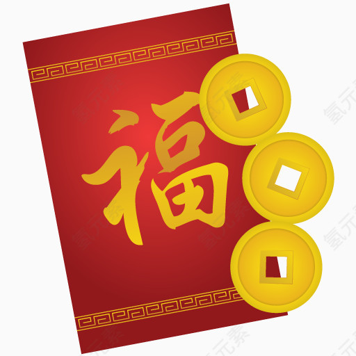 肾小球囊性肾病红色的中国新年的图标