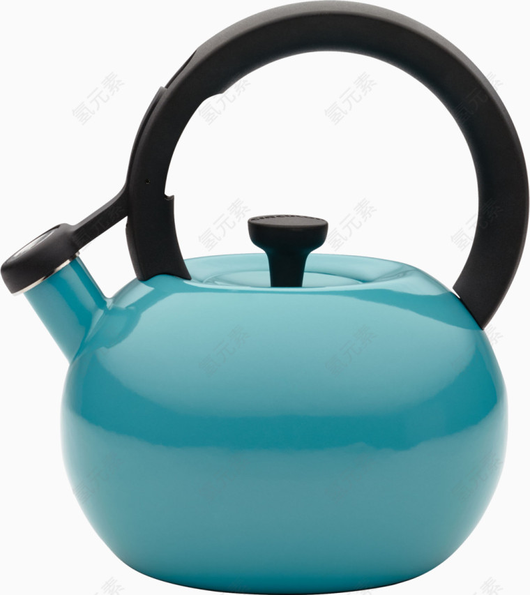 蓝色热水壶